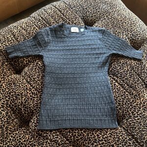 Tahari Dark Gray Knit Sweater